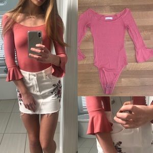 Abercrombie & Fitch Bodysuit with Bell Sleeves